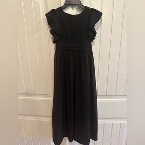 Girls Black flower girl dress size 10